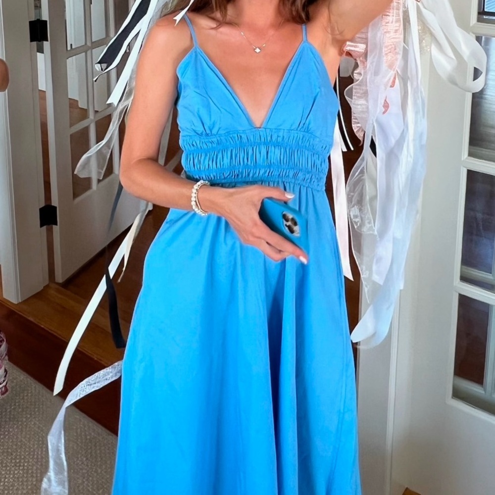 Paris + Me blue dress